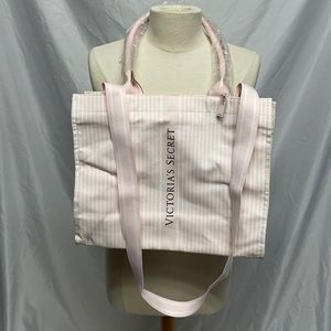 Victoria’s Secret Pink White Cloth Tote